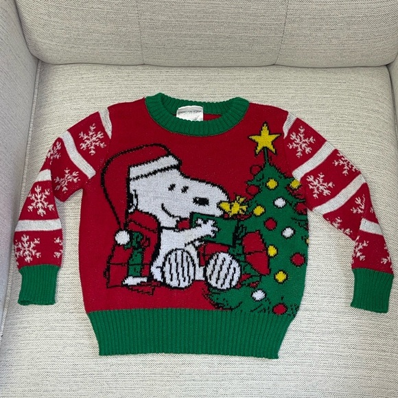 Peanuts Other - Peanuts Snoopy & Woodstock Christmas Sweater 18 Months